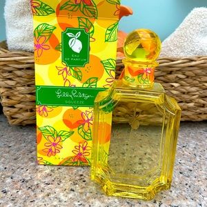 Lilly Pulitzer perfume Squeeze (yellow bottle).